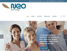 Tablet Screenshot of neopsychology.com.au